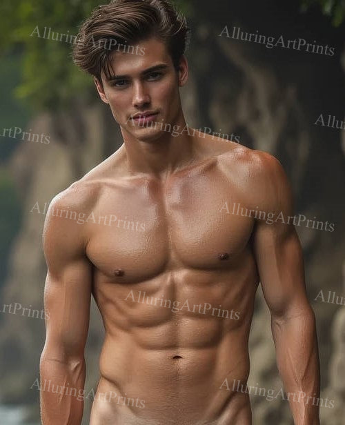 Nude Male Model Muscular - 394D