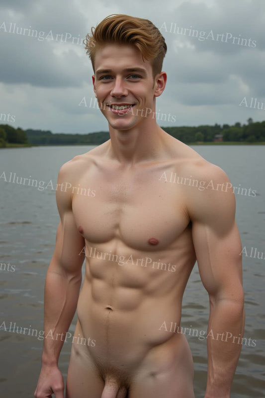Nude Male Model Muscular - 396D