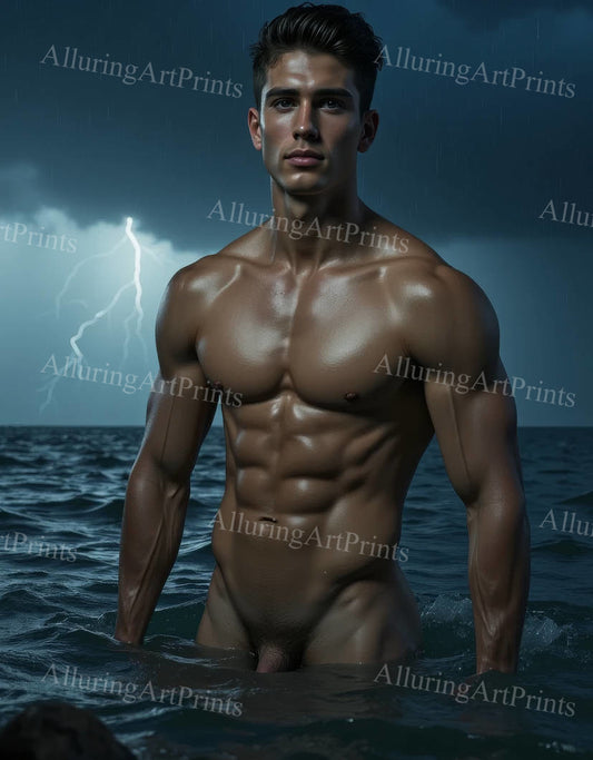 Nude Male Model Muscular - 397D
