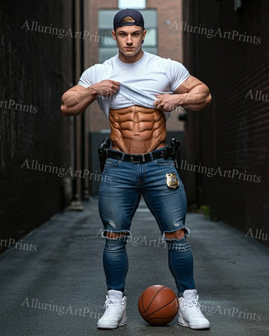 Male Model Muscular Digital Art AI Fantasy - 565D