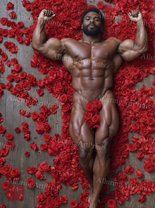 Male Model Muscular Digital Art AI Fantasy - 566D