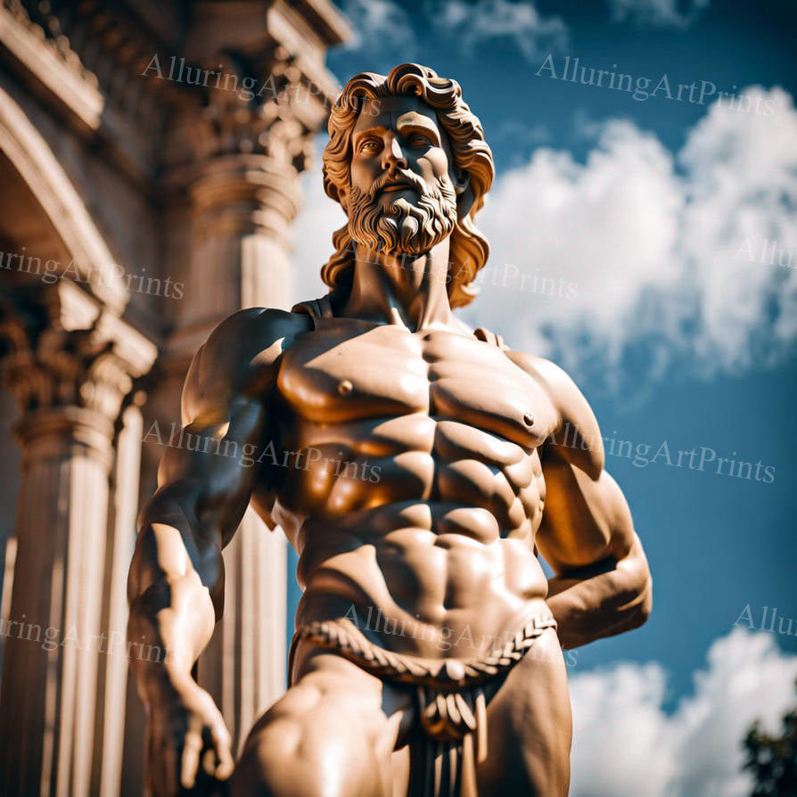 Male Model Muscular Digital Art AI Fantasy - 58D