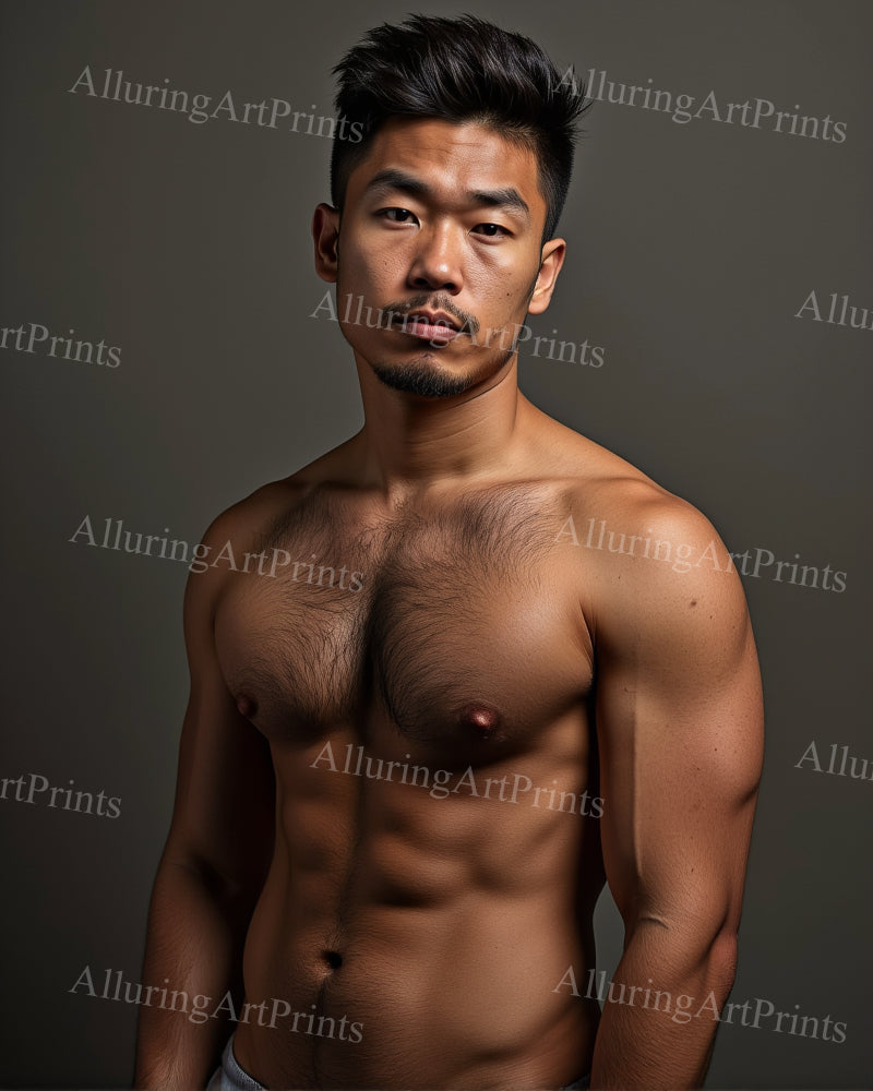 Male Model Muscular Digital Art AI Fantasy - 624D