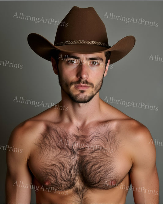 Male Model Muscular Digital Art AI Fantasy - 628D