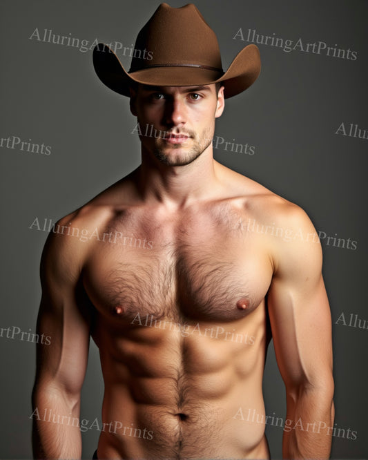 Male Model Muscular Digital Art AI Fantasy - 629D