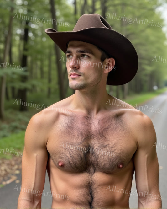 Male Model Muscular Digital Art AI Fantasy - 631D