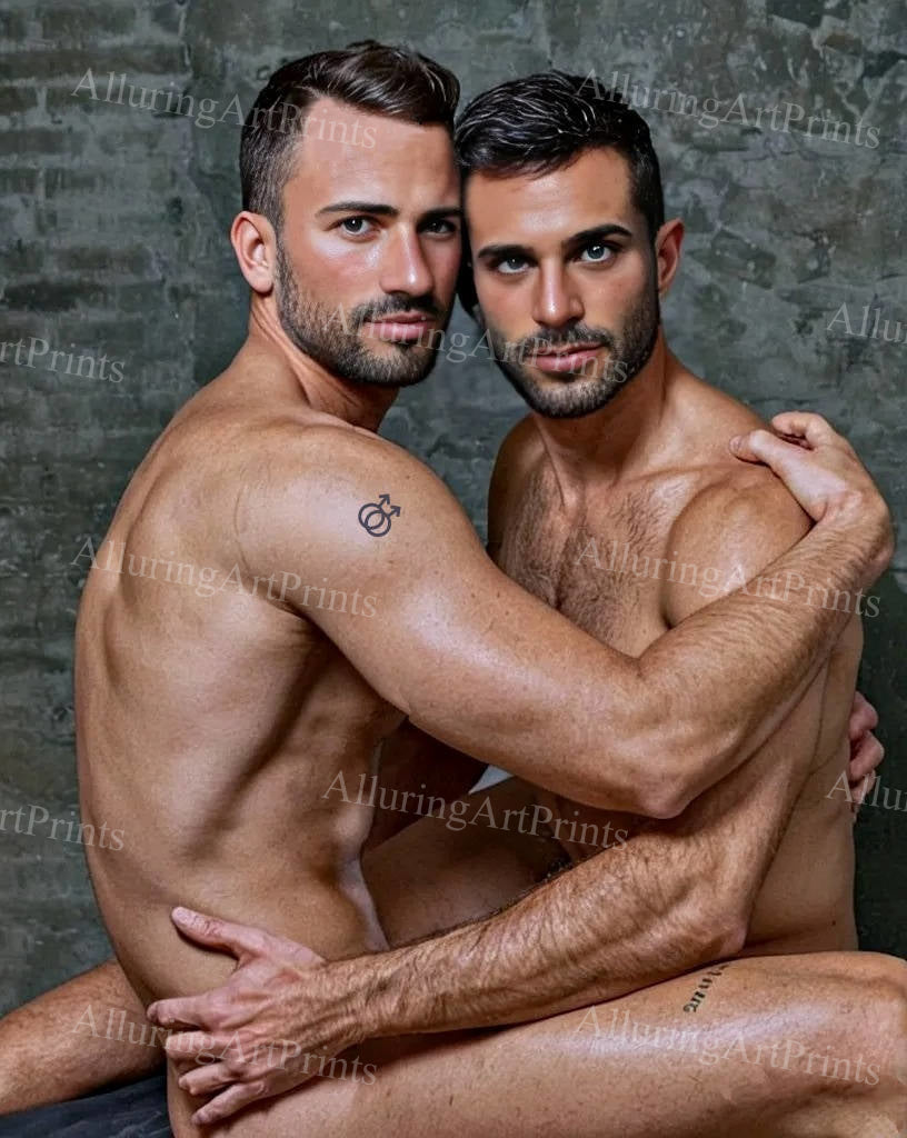 Male Models Muscular Digital Art AI Fantasy - 632D