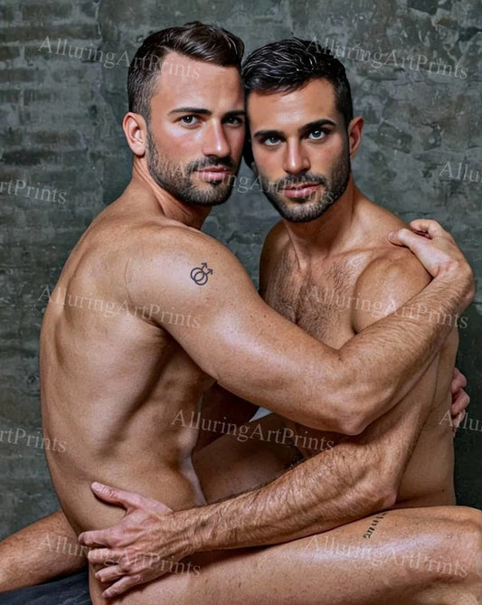 Male Models Muscular Digital Art AI Fantasy - 632D