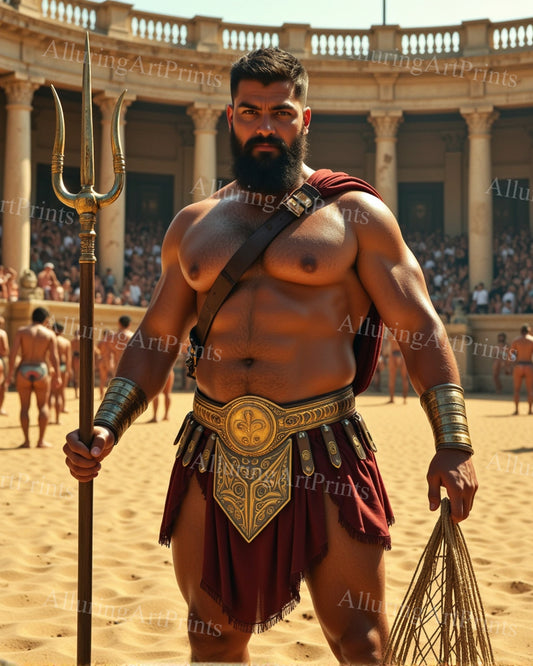 Male Model Muscular Digital Art AI Fantasy - 640D