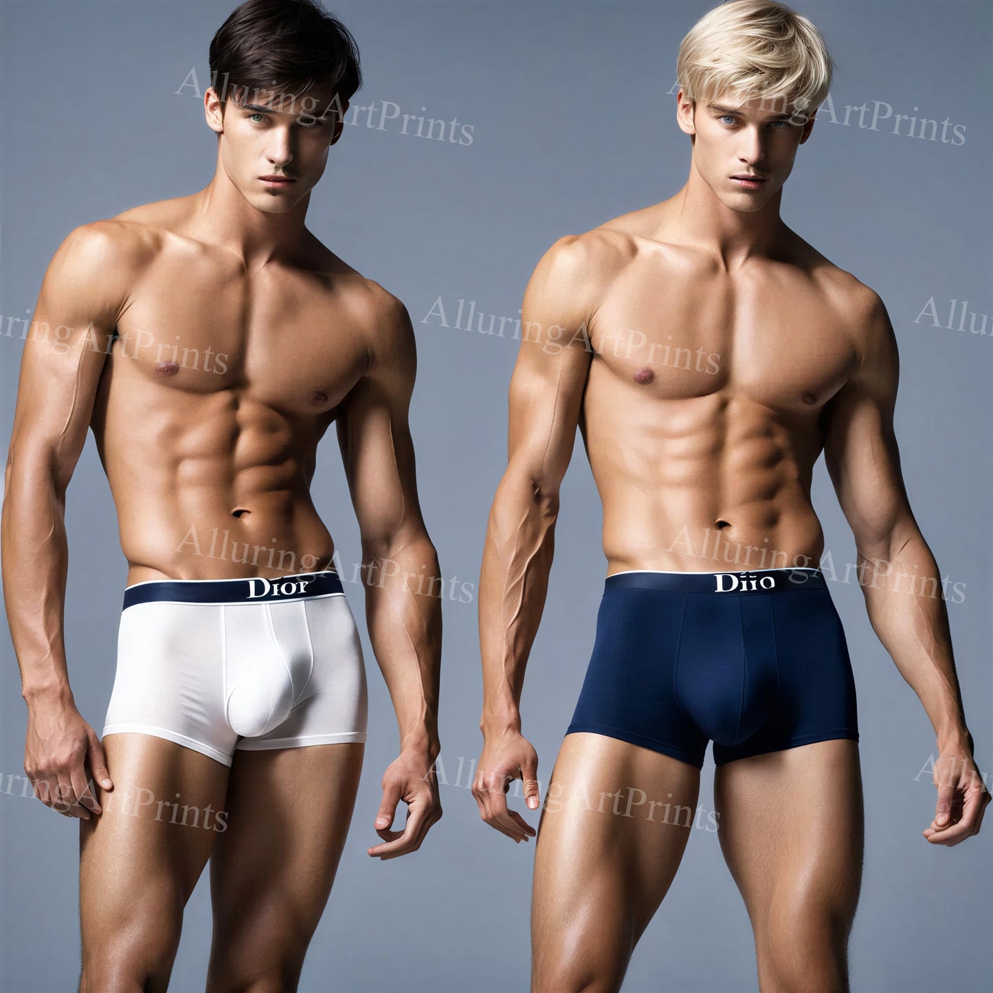 Male Models Muscular Digital Art AI Fantasy - 658D
