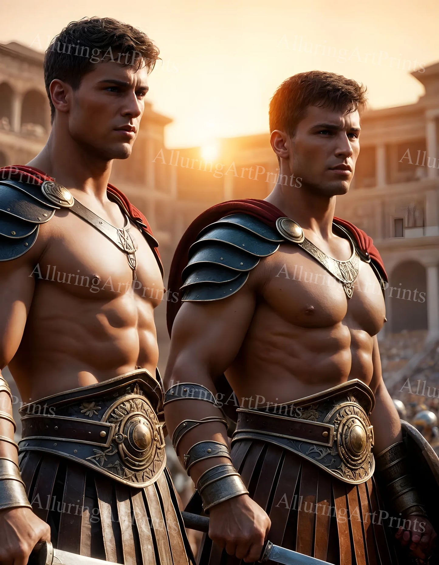 Male Models Muscular Digital Art AI Fantasy - 663D