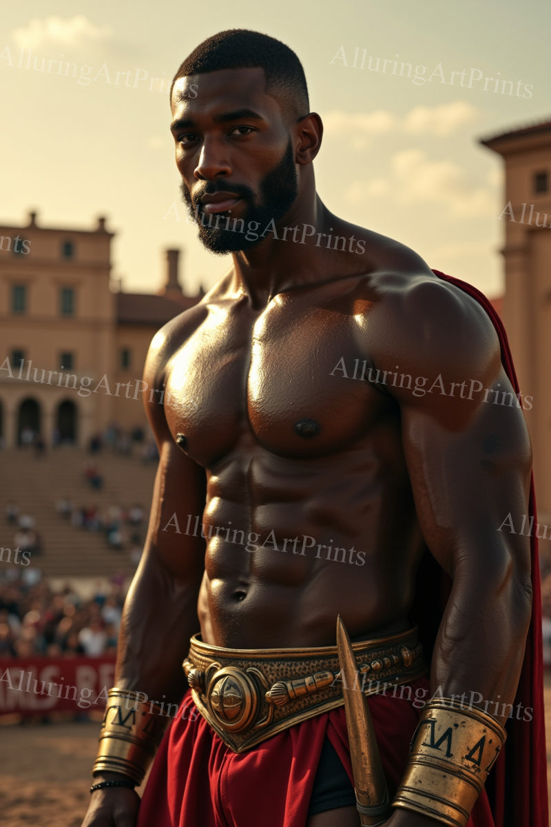 Male Model Muscular Digital Art AI Fantasy - 663D