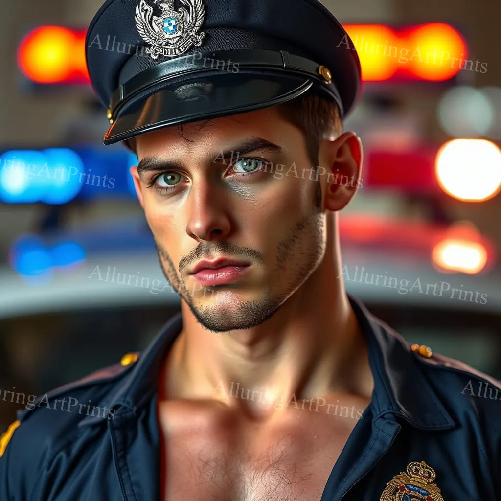 Male Model Muscular Digital Art AI Fantasy - 669D