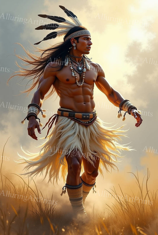 Male Model Muscular Digital Art AI Fantasy - 70D