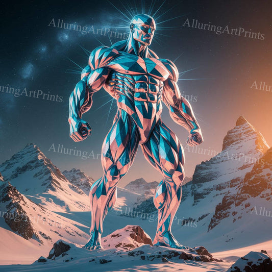 Male Model Muscular Digital Art AI Fantasy - 73D