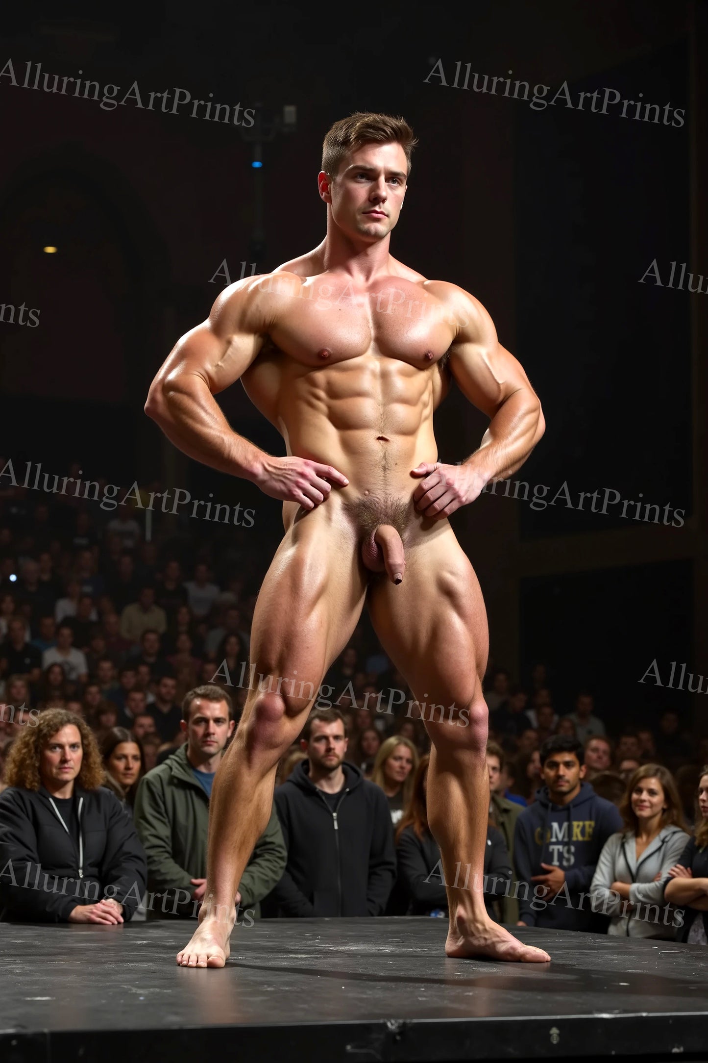 Nude Male Model Muscular - 1029E