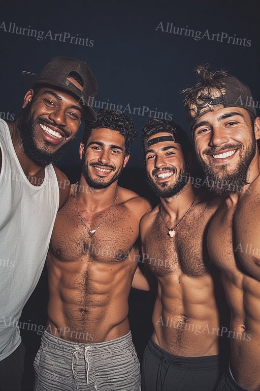 Male Models Muscular Frontal Digital Art AI Fantasy - 584E