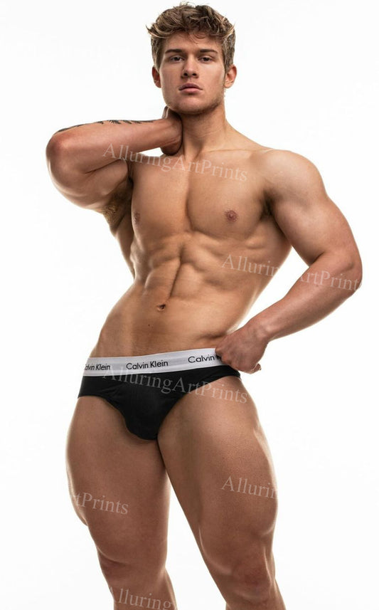 Male Model Muscular Digital Art AI Fantasy - 640E