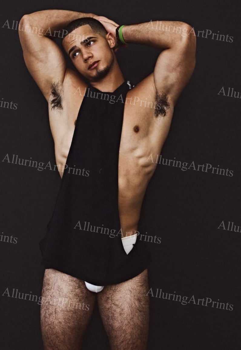 Male Model Muscular Digital Art AI Fantasy - 720E