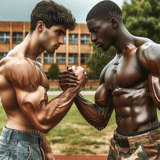 Male Models Muscular Digital Art AI Fantasy - EE25