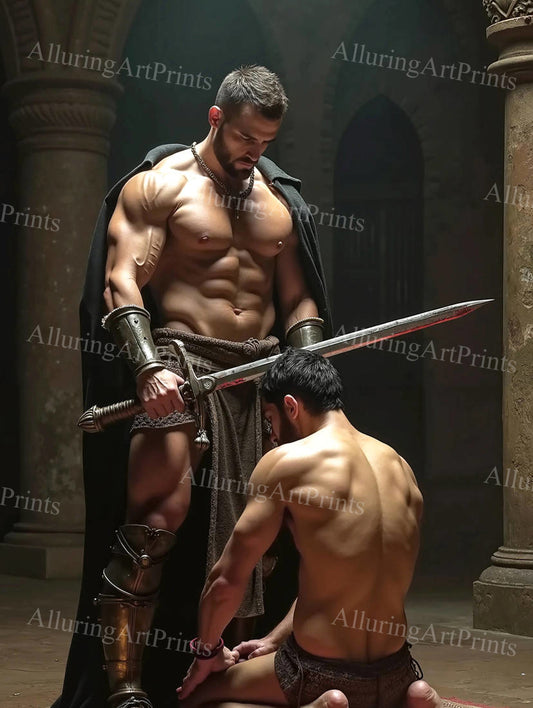 Male Models Muscular Digital Art AI Fantasy - 17F