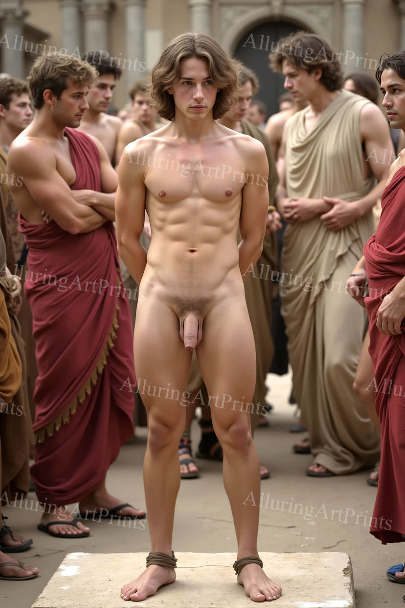 Nude Frontal Male Model Slender - 214F