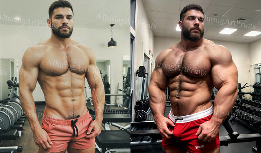 Male Models Muscular Digital Art AI Fantasy - 287F