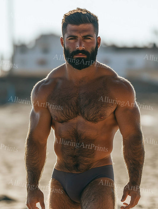 Male Model Muscular Digital Art AI Fantasy - 290F