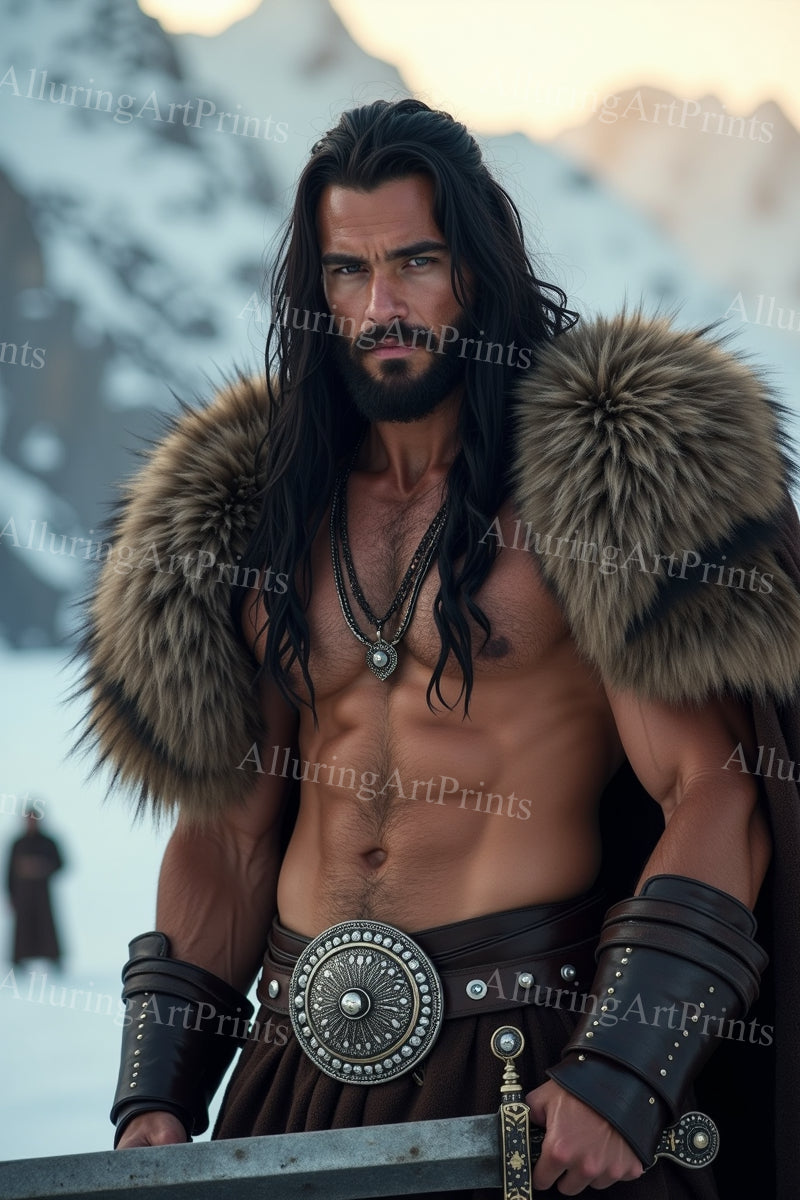 Male Model Muscular Digital Art AI Fantasy - 315F