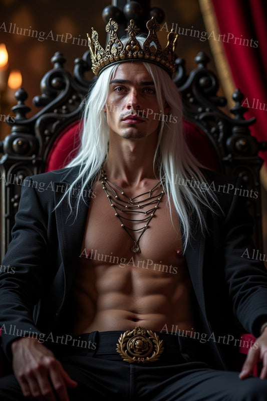 Male Model Muscular Digital Art AI Fantasy - 319F