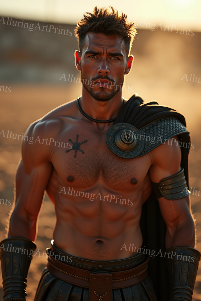 Male Model Muscular Digital Art AI Fantasy - 330F