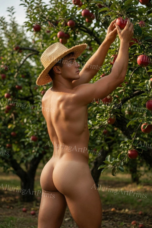 Nude Male Model Muscular Buns- G1001