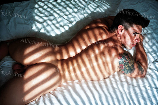 Nude Male Model Muscular Buns- G1052