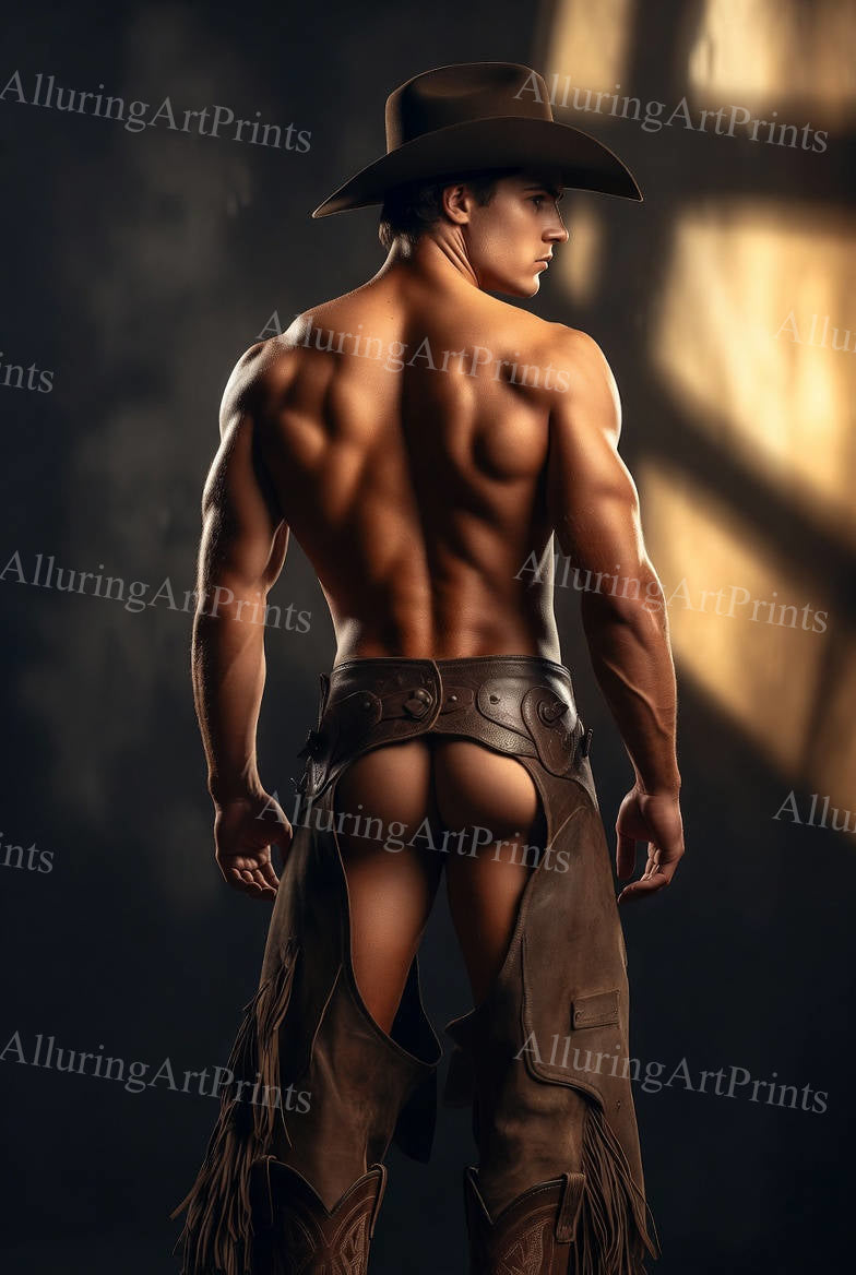 Nude Male Model Muscular Buns- G1053