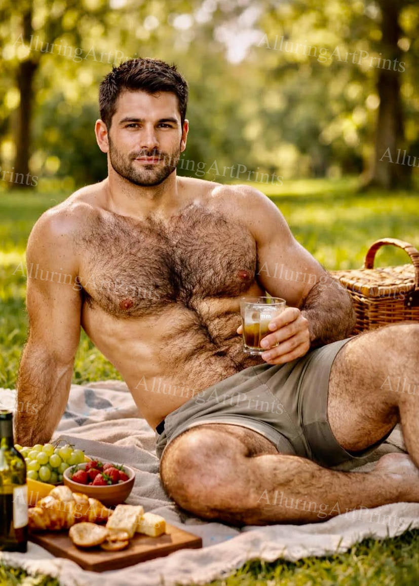 Nude Frontal Male Model Muscular - G125