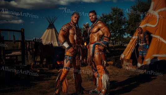 Male Models College Muscular Digital Art AI Fantasy - G126
