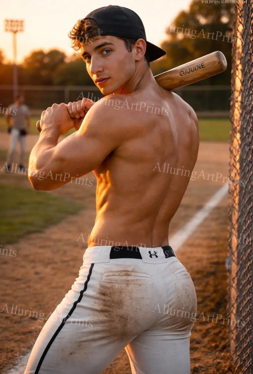 Nude Male Model Muscular Buns- G264
