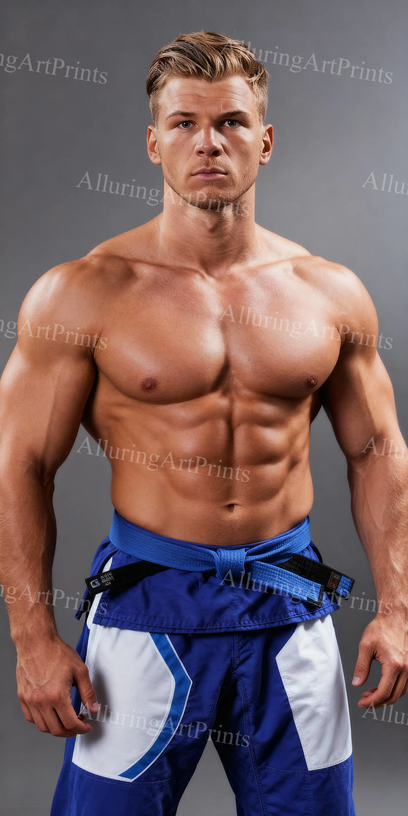 Frontal Male Model Muscular - G424