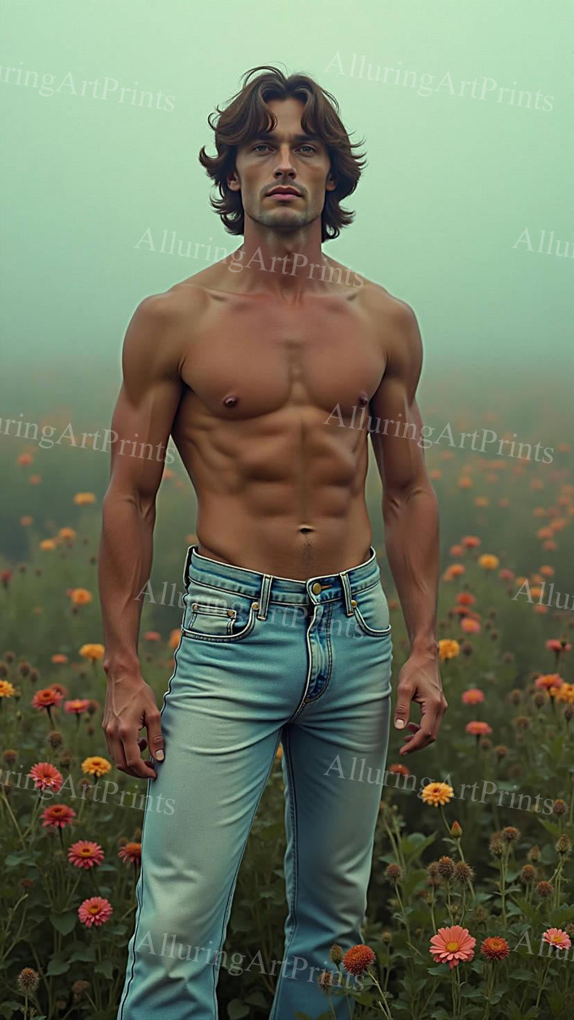 Male Model Muscular Digital Art AI Fantasy - G463