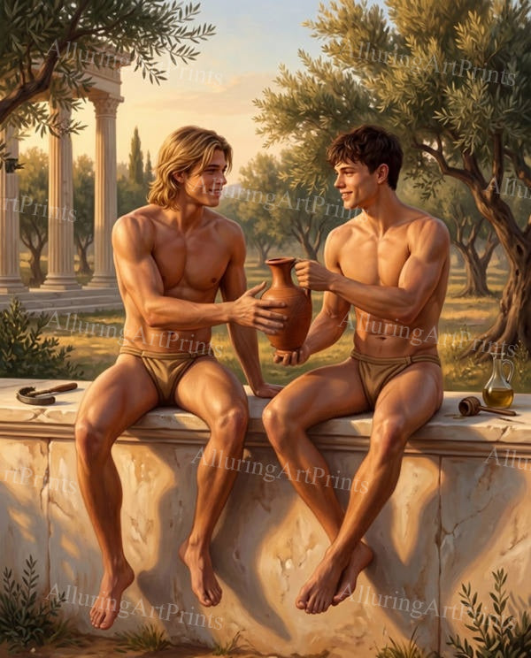 Male Models Muscular Digital Art AI Fantasy - G46