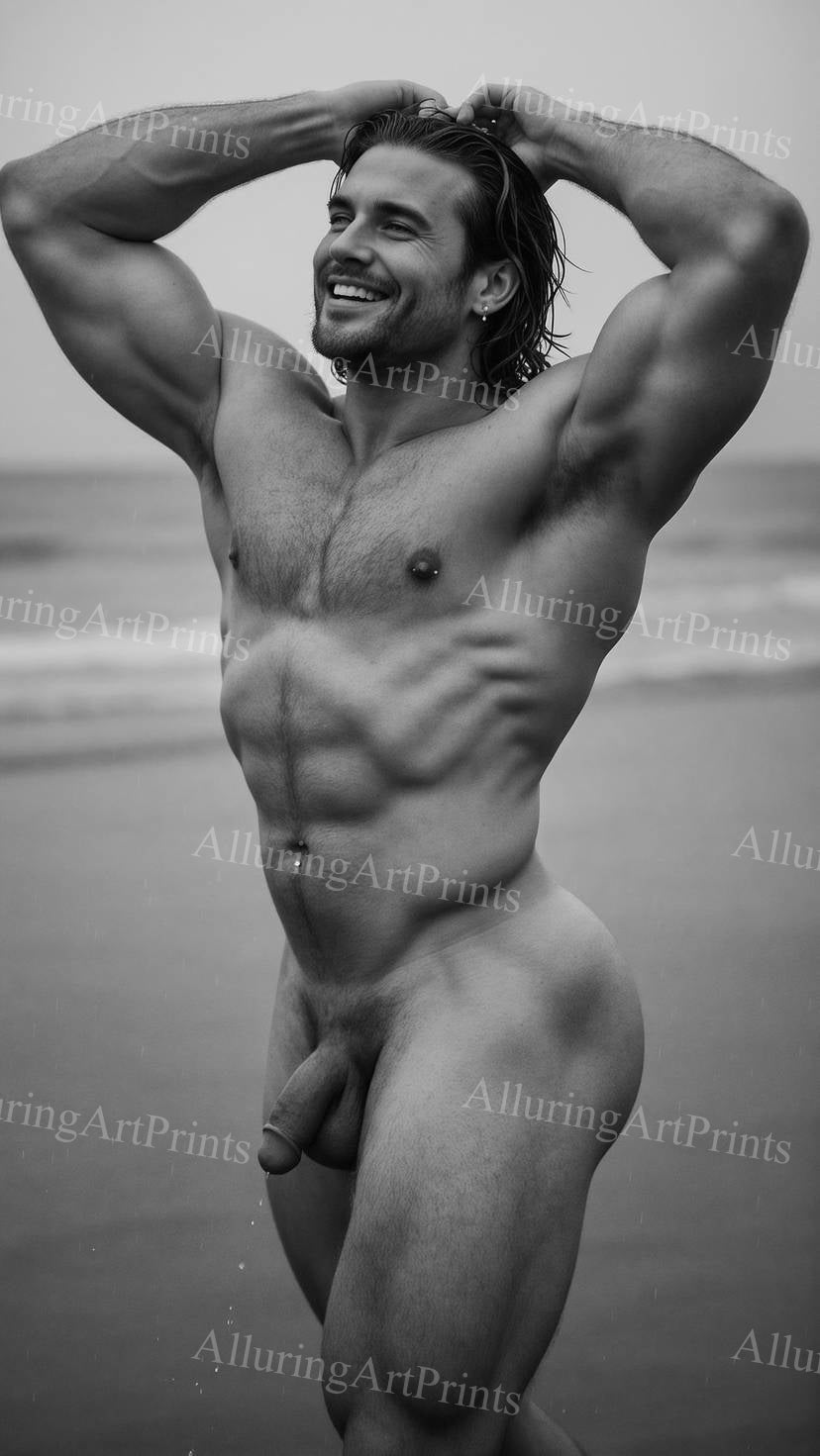 Nude Frontal Male Model Muscular - G489