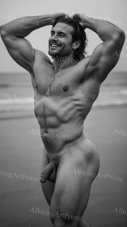 Nude Frontal Male Model Muscular - G489
