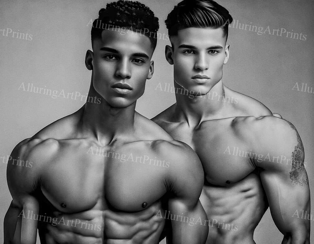 Male Models Muscular Digital Art AI Fantasy - G508