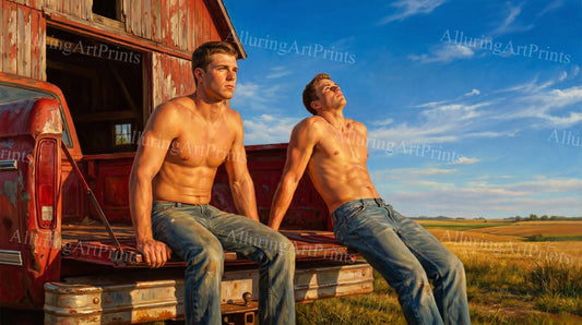 Male Models Muscular Digital Art AI Fantasy - G515