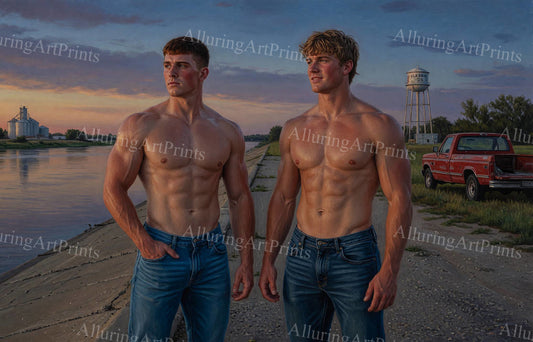 Male Models Muscular Digital Art AI Fantasy - G531