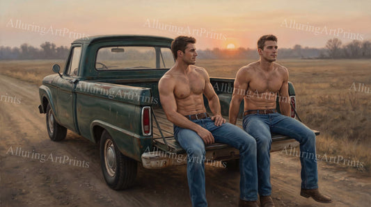 Male Models Muscular Digital Art AI Fantasy - G532
