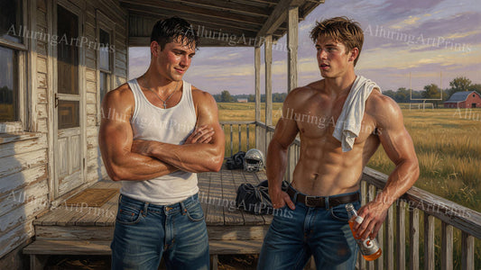 Male Models Muscular Digital Art AI Fantasy - G536