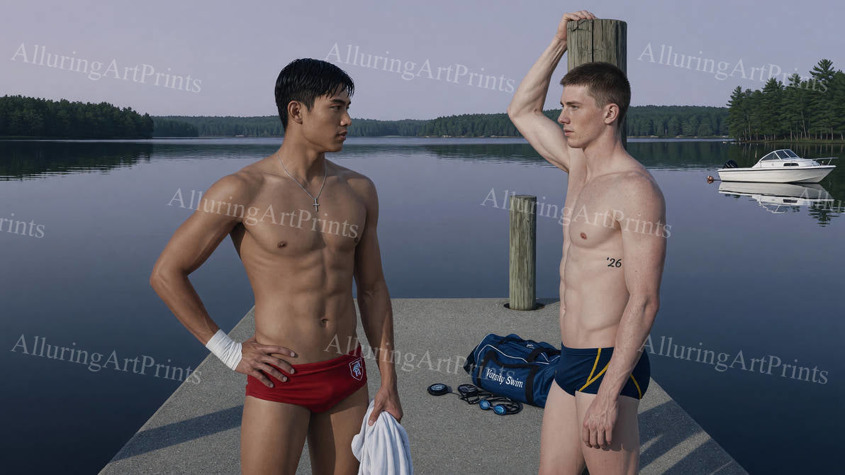 Male Models Muscular Digital Art AI Fantasy - G538