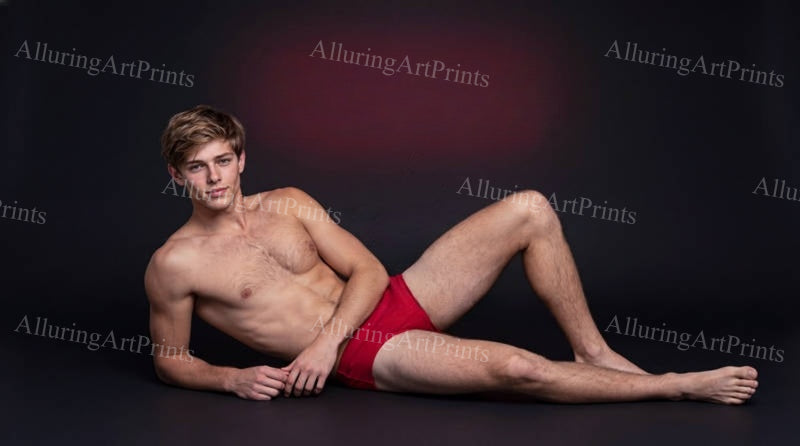 Male Model Hunk College Muscular Digital Art AI Fantasy - G66
