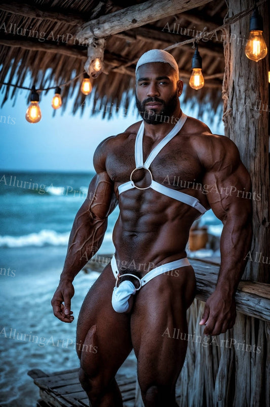 Black Male Model Muscular - G731